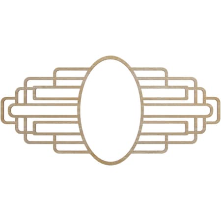 Ekena Millwork Elizabeth Wood Fretwork Pierced Ceiling Medallion, Birch, 18"W x 9"H x 5"IW x 8 1/2"IH x 3/8"T CMWP18X09X0375EBBI